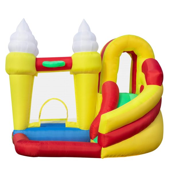 Nyeekoy Inflatable Bounce House Ice-cream Jumping Castle with Slide, Indoor Outdoor Backyard Playset for Toddlers TH17G0899 3