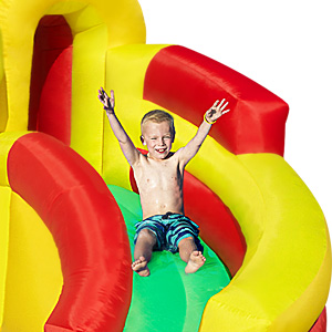 Nyeekoy Inflatable Bounce House Ice-cream Jumping Castle with Slide, Indoor Outdoor Activity Center for Children