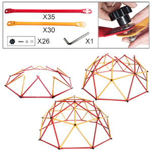 Nyeekoy Children’s Climbing Frame Universal Exercise Dome Climber Play Center Outdoor Playground For Fun, Red+Yellow TH17Y0318ANancy Wang300X3002 1