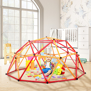 Nyeekoy Children’s Climbing Frame Universal Exercise Dome Climber Play Center Outdoor Playground For Fun, Red+Yellow TH17Y0318AStar300x3003 1