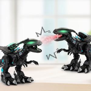 Nyeekoy Remote Control Dinosaur Robot, Intelligent Interactive Smart Toy with Singing, Dancing, Storytelling, Missiles Launching and Mist Spraying, Black ae299f73 0231 4181 8a53 42669eb1ce2d. CR00300300 PT0 SX300 V1