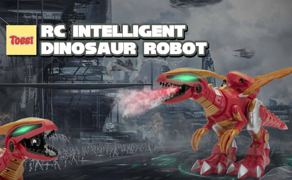 Nyeekoy Remote Control Dinosaur Robot, Intelligent Interactive Smart Toy with Singing, Dancing, Storytelling, Missiles Launching and Mist Spraying, Red+Gold b87b3c36 88b7 4b4e 8ca4 584911c2b961. CR00970600 PT0 SX970 V1