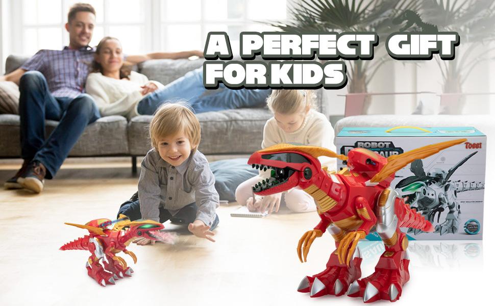 Nyeekoy Remote Control Dinosaur Robot, Intelligent Interactive Smart Toy with Singing, Dancing, Storytelling, Missiles Launching and Mist Spraying, Red+Gold e26be8ea be0f 4efa bed1 4503ac01b168. CR00970600 PT0 SX970 V1