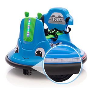 Tobbi 12V Electric Bumper Car Battery Powered Kids Ride On Toy Car with Remote Control, 360 Degree Spin for Toddlers, Snail 4