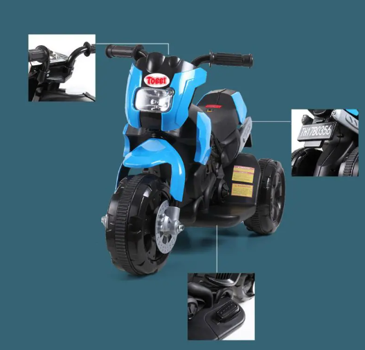 Kids motorcycle is of high quality and modern design.