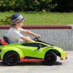 12V Licensed Lamborghini STO Kids Electric Ride On Car, Battery Powered Toy Car with Remote Control, Green photo review