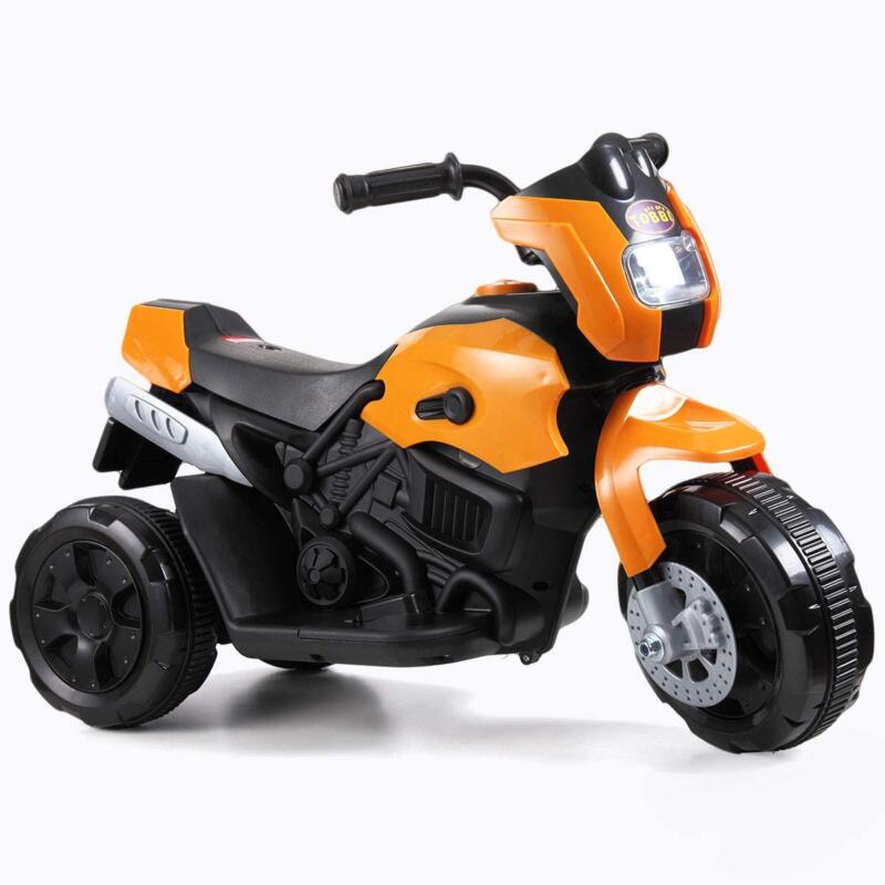 Tobbi 6V Kids 3 Wheel Motorcycle Battery Powered Motorcycle, Orange 3 15