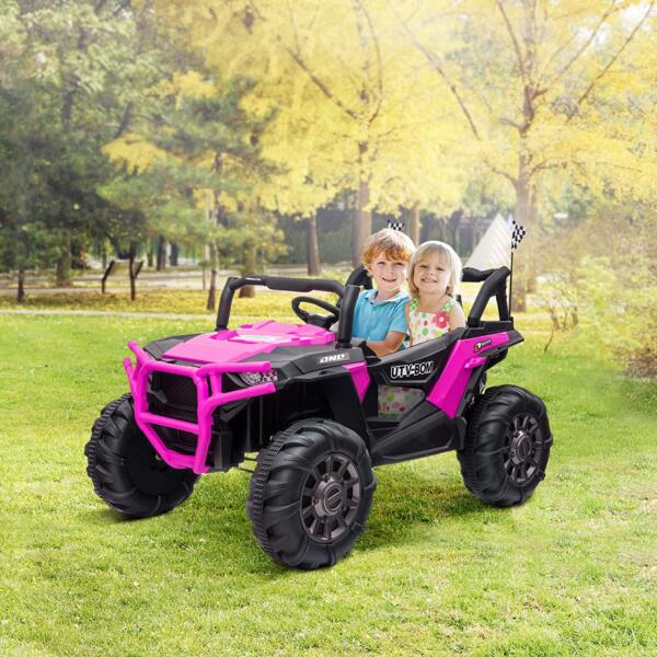 Tobbi 12V Electric Kids Ride On SUV with Remote Control, Rose Red 3 26
