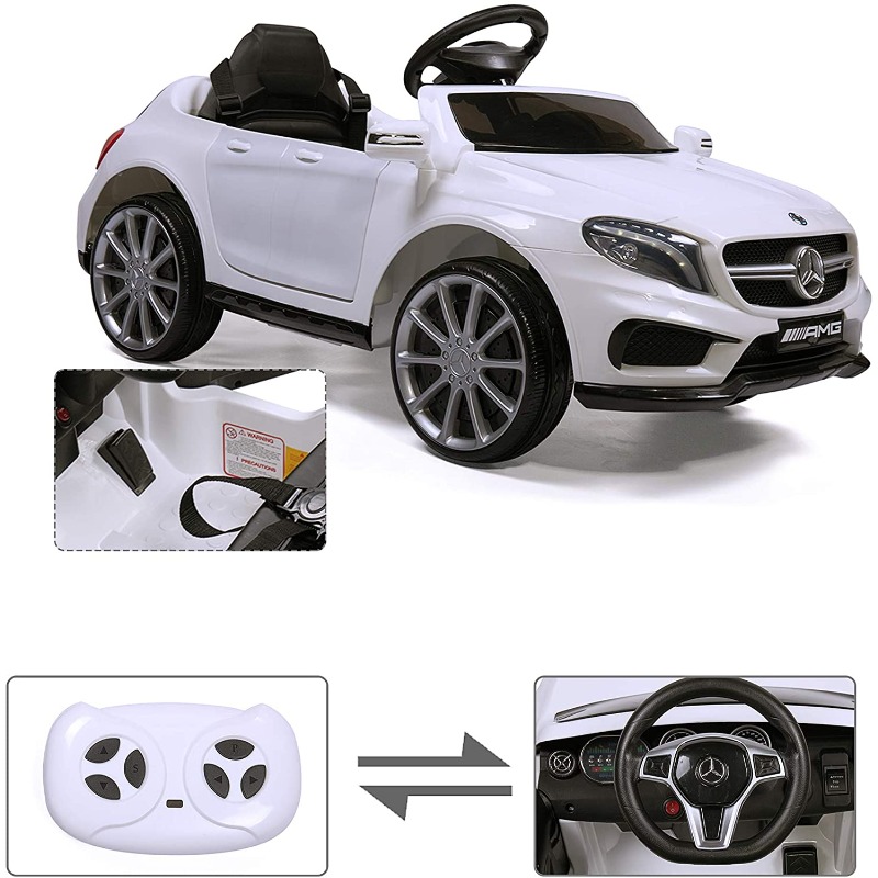 Tobbi Licensed Mercedes Benz RC Car Toy with Double Doors, White 3 35