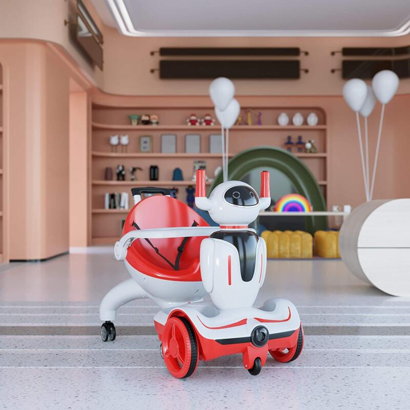 Tobbi 3-in-1 Robot Buggy With Remote Control Baby Carriages, Rose Red + Red White (Pre-sale Only) 3 93