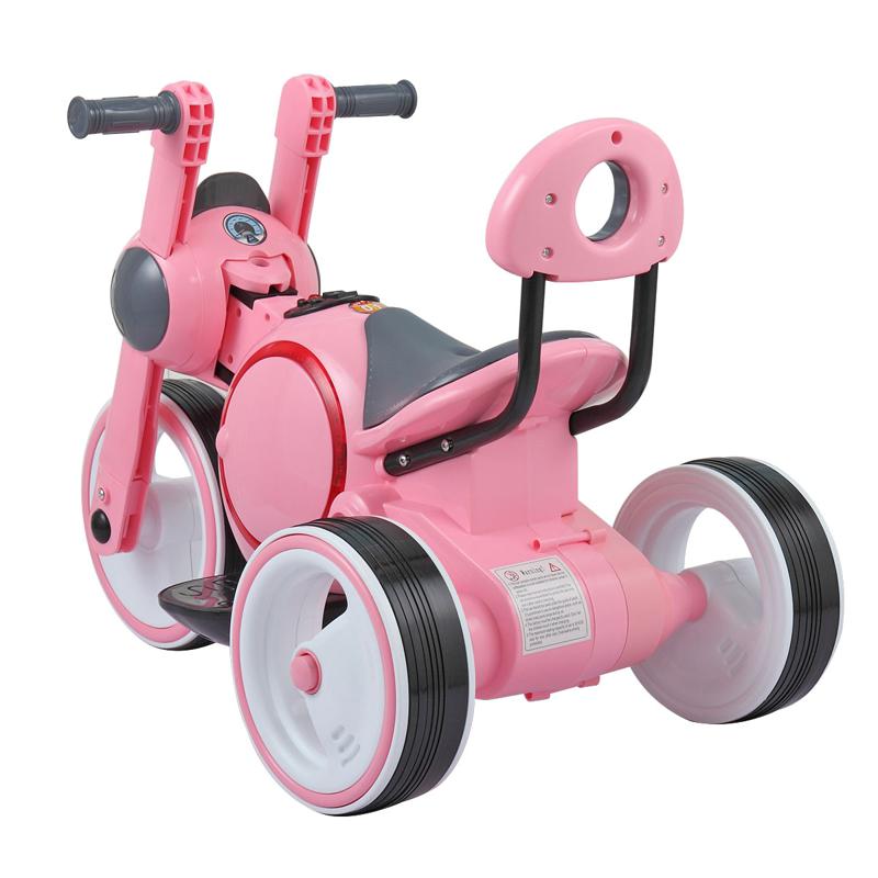 Tobbi 3 Wheel Motorcycle Trike for Toddler W/ LED 3 wheel led motorcycle trike for toddler pink 16 1