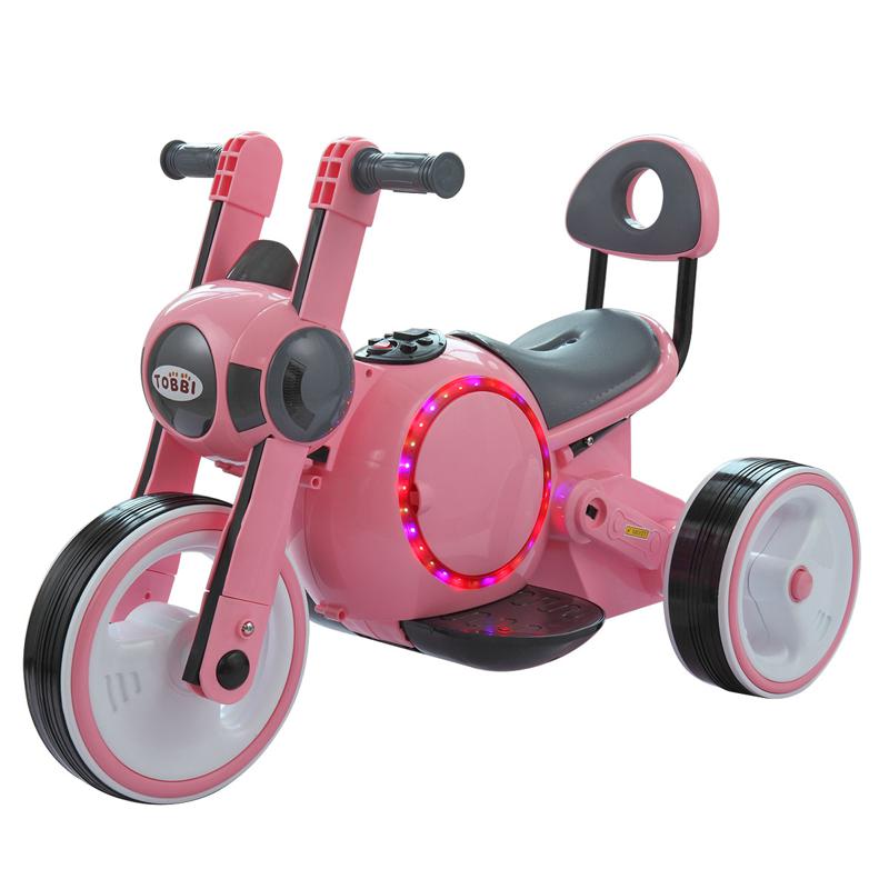 Tobbi 3 Wheel Motorcycle Trike for Toddler W/ LED 3 wheel led motorcycle trike for toddler pink 6