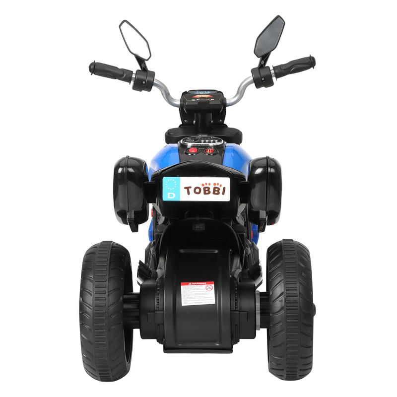 Tobbi 6V Kids 3 Wheel Ride On Motorcycle for 3-6 Years, Blue 3 wheeled motorcycle blue 5
