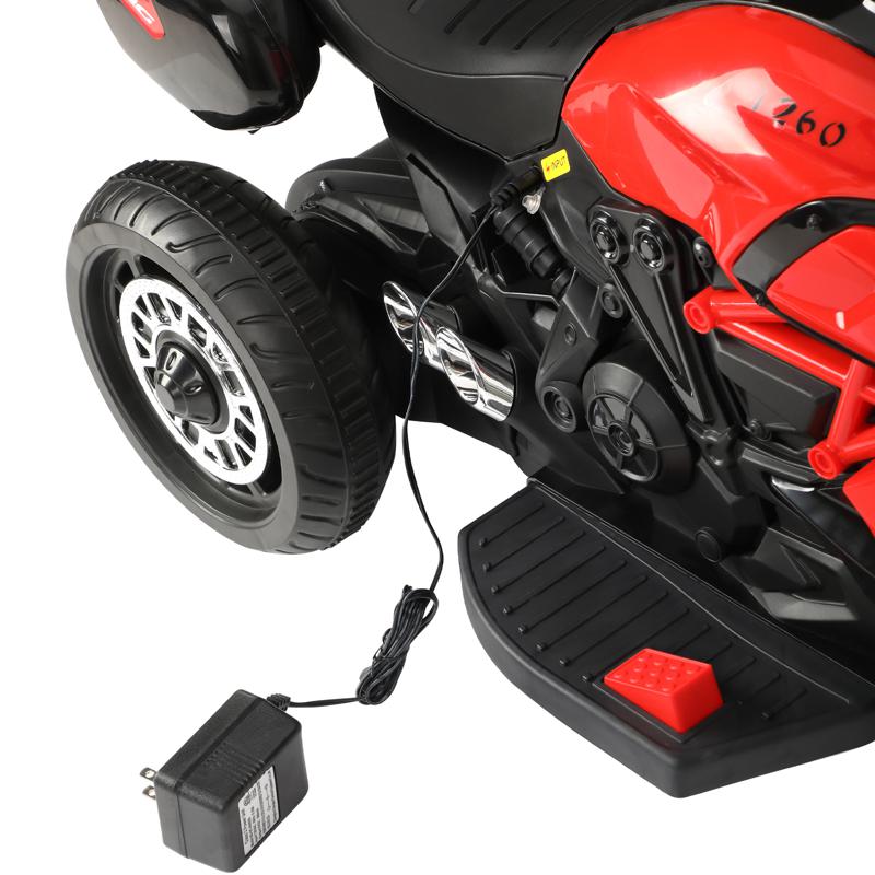 Tobbi 6V Kids 3 Wheel Motorcycle Battery Powered for 3-6 Year Old, Red 3 wheeled motorcycle red 21