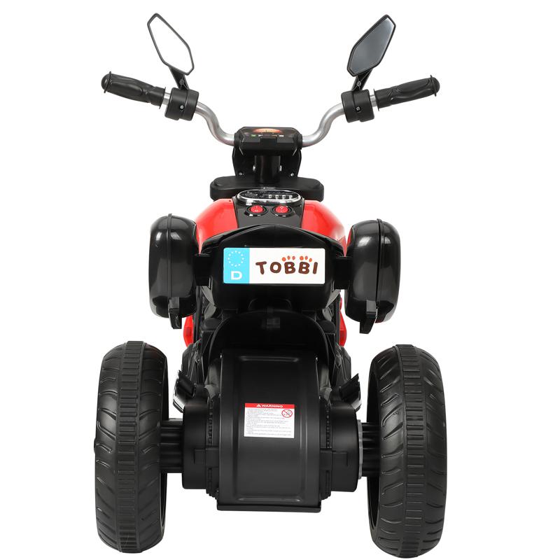 Tobbi 6V Kids 3 Wheel Motorcycle Battery Powered for 3-6 Year Old, Red 3 wheeled motorcycle red 3