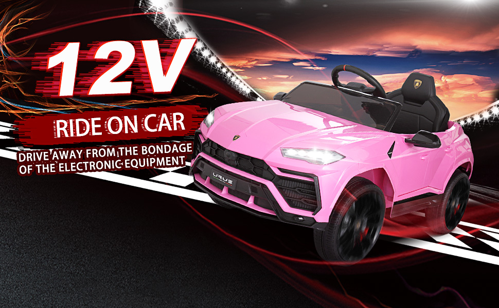 Tobbi 12V Licensed Lamborghini Urus Electric Toy Vehicle, Kids Ride on Car with Parental Remote Control, Pink 33202277 998f 4c50 87f7 918035be6f92. CR00970600 PT0 SX970 V1