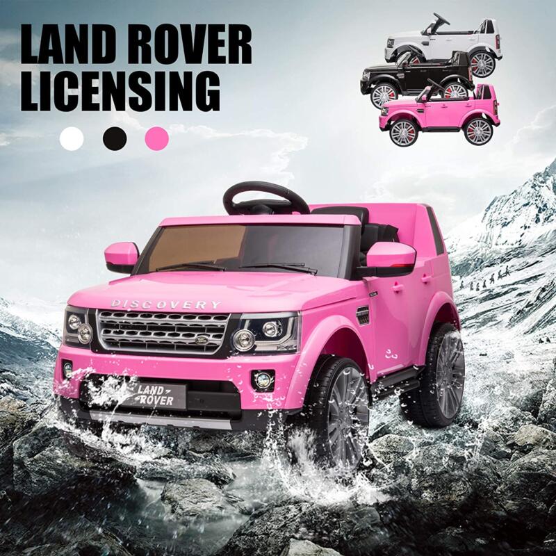 Tobbi 12V Licensed Land Rover Power Wheels Ride on SUV for Kids with Remote Control, Pink 4 33