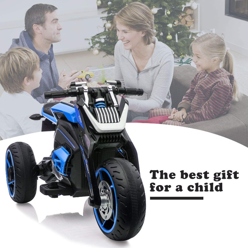 Tobbi 12V Kids Motorcycle Toy 3 Wheels Electric Trike for Boys and Girls 4 39