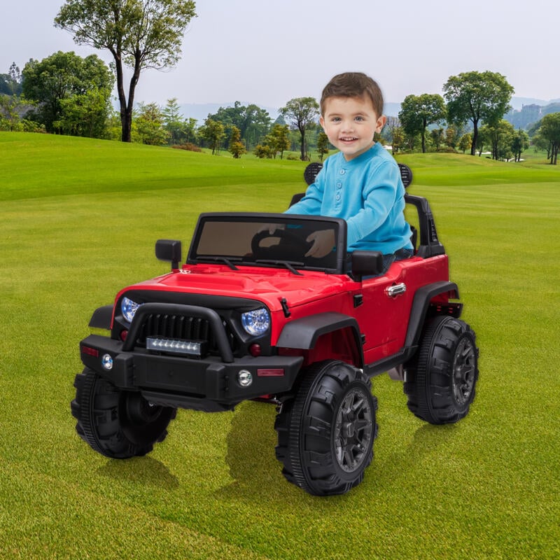 Tobbi Red Kids 12V Ride On Remote Control Jeep w/ 2 Seater 4 80