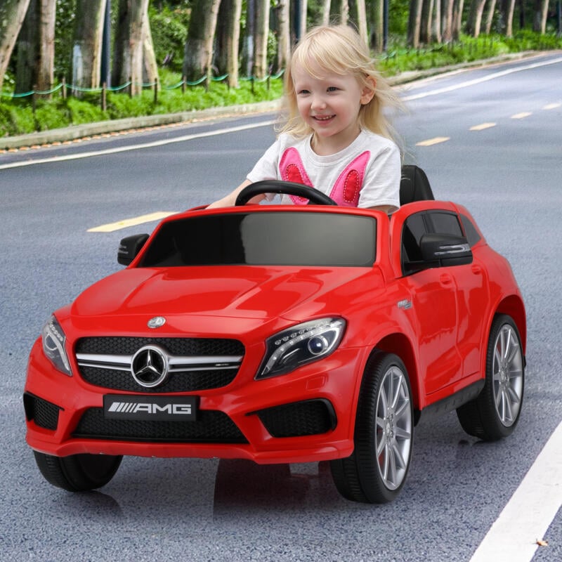 Tobbi 12V Mercedes Benz GLA45 Kids 2 Seater Power Wheels With Remote, Red 4 86