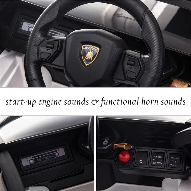 Tobbi Licensed Lamborghini Sian 12V Children’s Electric Ride On Car Toy 5 38