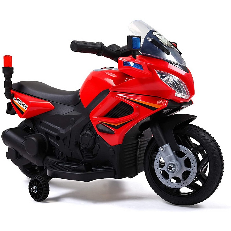 Tobbi Kids Ride On Motorcycle 4 Wheeler Battery Powered Police Motorcycle for 2-4 Years 5 78