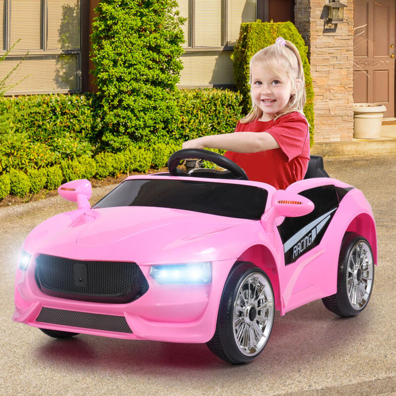 Tobbi 6V Kids Power Wheel Racing Car with Remote Control, Pink 5 83