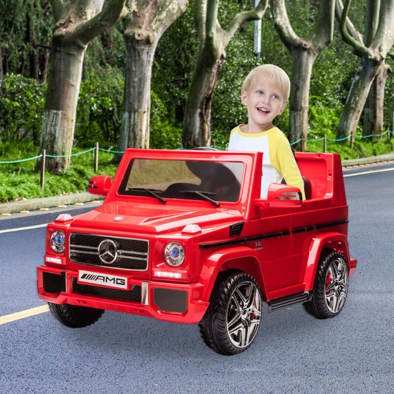 Tobbi 12V Licensed Mercedes Benz G65 Electric Ride on Car for Kids with Remote Control, Red 5 85
