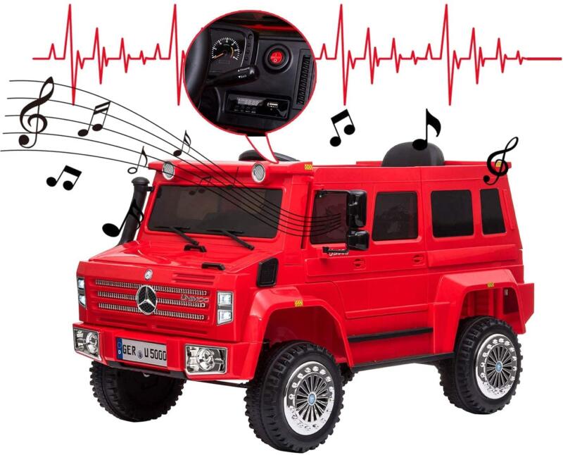 Tobbi 6V Mercedes Benz Unimog U500 Kids Ride on SUV Car with Remote Control, Red 5 98