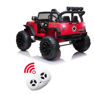 TOBBI 12V Electric Kids Ride On Truck Toys with Remote Control for Boys Girls in Red 5b
