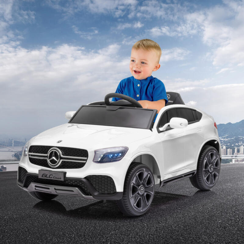 Tobbi Mercedes Benz GLC Licensed Kid's Electric Toy Car Vehicle, White 6 77