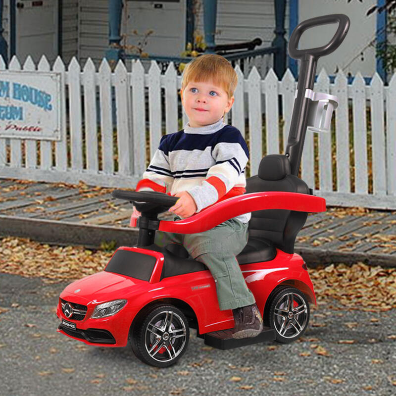 Tobbi Mercedes Benz Ride On Push Car for Toddlers, Red 6 79
