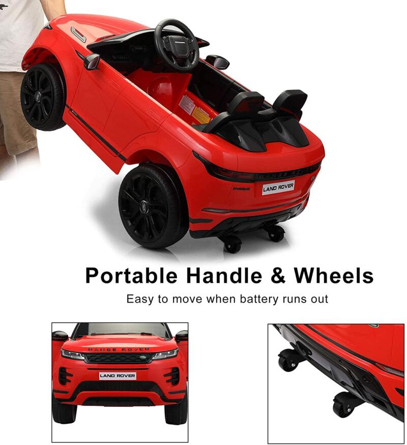 Tobbi 12V Land Rover Kids Power Wheels Ride On Toys With Remote, Red 6 81