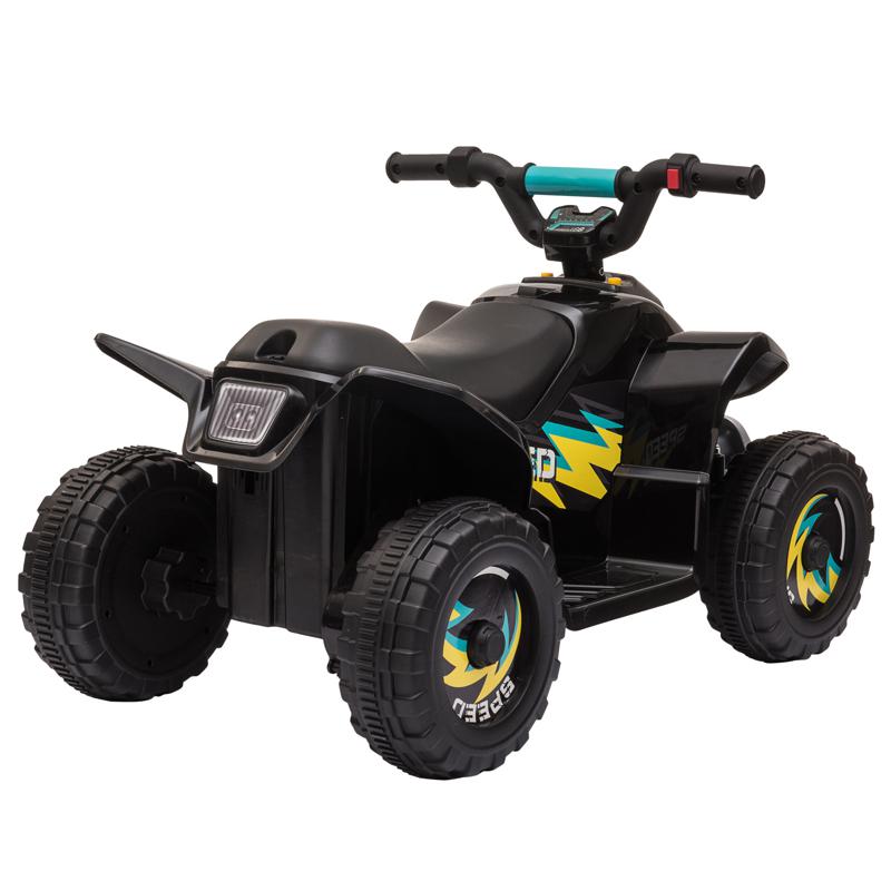 Tobbi 6V Kids Electric ATV 4 Wheeler Ride On Quad, Black 6v kids 4 wheeler quad ride on atv black 7 1