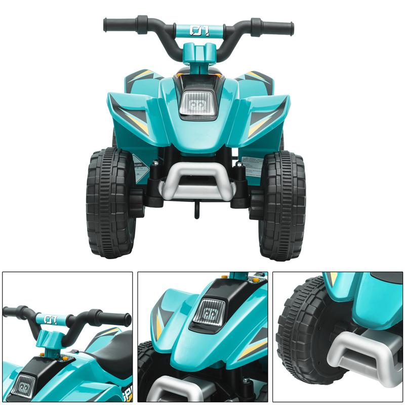 Tobbi 6V Electric Ride on Quad ATV For Kids, Blue 6v kids 4 wheeler quad ride on atv blue 31
