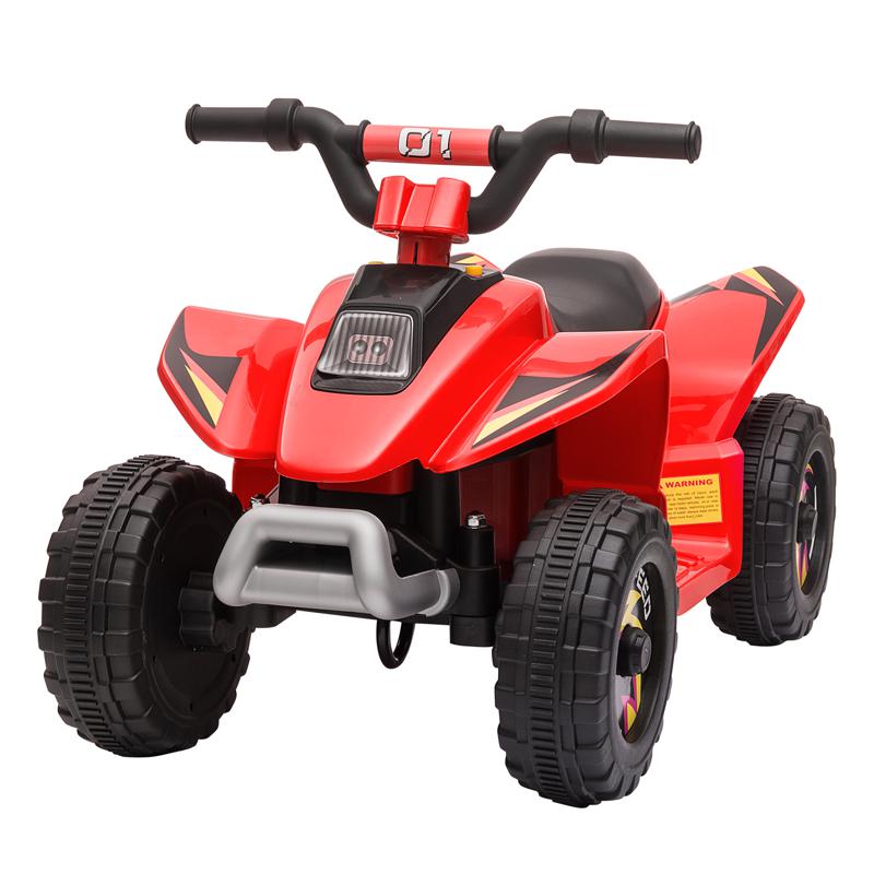 Tobbi 6V Electric Ride on Quad ATV For Kids, Red 6v kids 4 wheeler quad ride on atv red 2 1