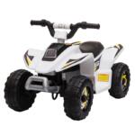 Tobbi 6V Electric Ride on Quad ATV For Kids, White 6v kids 4 wheeler quad ride on atv white 26