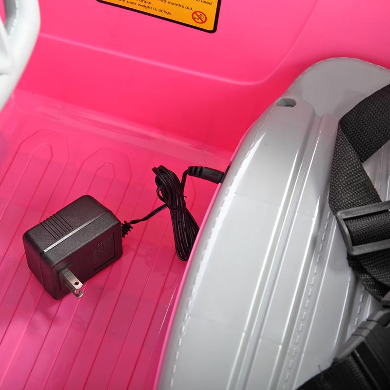 Tobbi 6V Kids Power Wheel for Girls 3-8, Pink 6v kids electric car with mp3 head lights pink 33 1