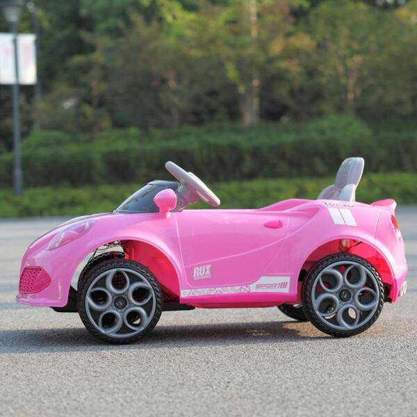 Tobbi 6V Kids Power Wheel for Girls 3-8, Pink 6v kids electric car with mp3 head lights pink 37 1