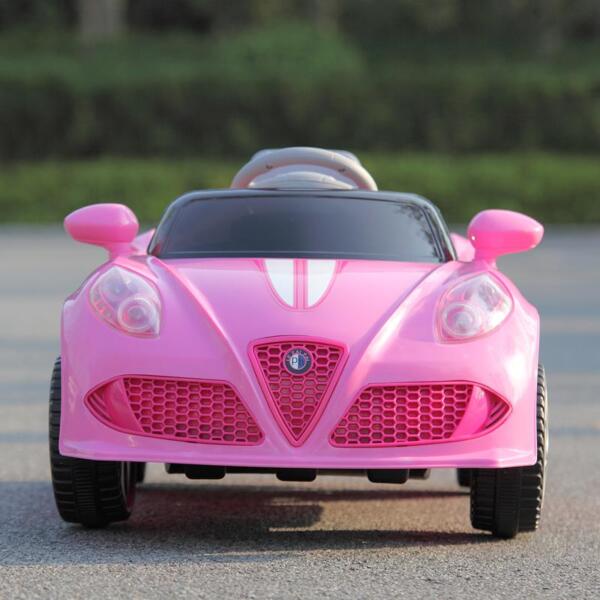 Tobbi 6V Kids Power Wheel for Girls 3-8, Pink 6v kids electric car with mp3 head lights pink 40 1