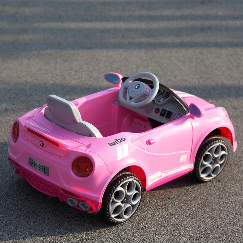 Tobbi 6V Kids Power Wheel for Girls 3-8, Pink 6v kids electric car with mp3 head lights pink 41 1