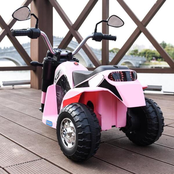 Tobbi 6V 3 Wheel Motorcycle for Kids, Pink 6v kids ride on motorcycle 3 wheel bicycle pink 2