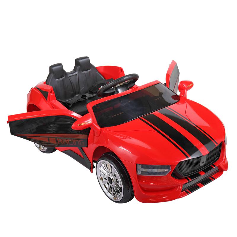 Tobbi 6V Kids Power Wheel Racing Car With Remote, Red 6v kids ride on racing car blue 7