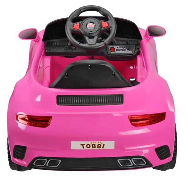 Tobbi 6V Pink Power Wheel Car for Kids W/ Remote Control 6v remote control kids ride on car with mp3 pink 11