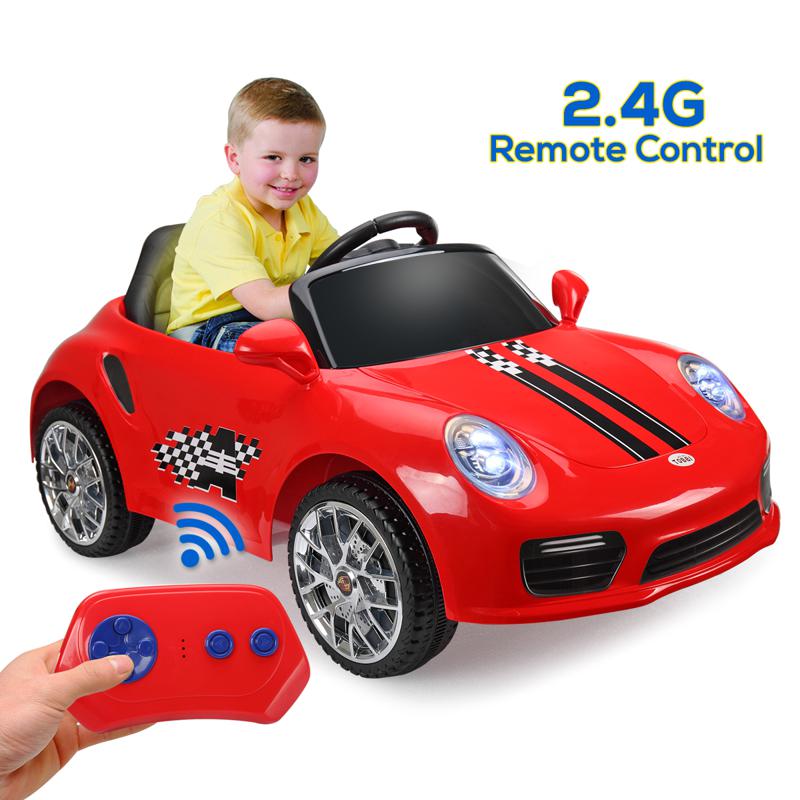 Tobbi 6V Remote Control Power Wheel for Kids, Red 6v remote control kids ride on car with mp3 red 19