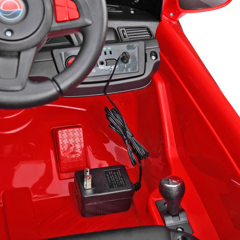 Tobbi 6V Remote Control Power Wheel for Kids, Red 6v remote control kids ride on car with mp3 red 36 1