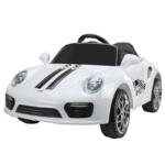 Tobbi Kids Power Wheel Car Ride On Toy, White 6v remote control kids ride on car with mp3 white 8