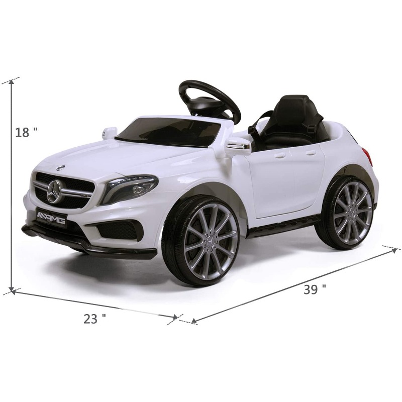 Tobbi Licensed Mercedes Benz RC Car Toy with Double Doors, White 7 19