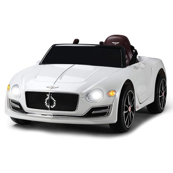 Tobbi 12V Battery Powered Licensed Bentley Toy Car, Electric Kids Ride On Car with Parental Remote for Toddlers, White 71kZGcjHrL. AC SL1500 Bentley