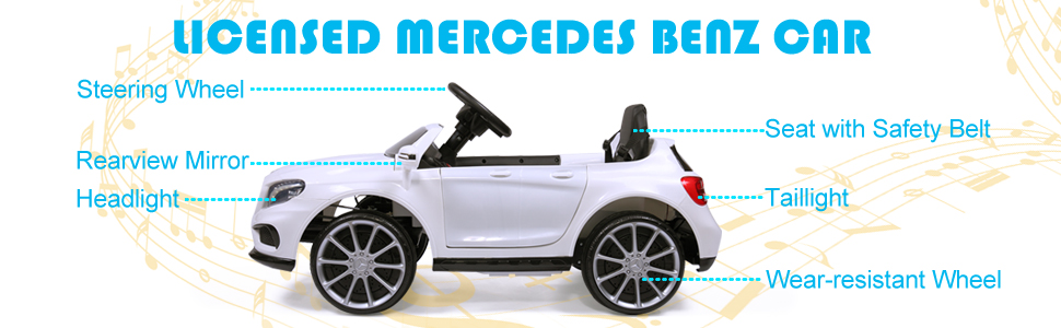 Tobbi Licensed Mercedes Benz RC Car Toy with Double Doors, White 80eab44d 89ea 41ce 825d f84935c846ad. CR00970300 PT0 SX970 V1